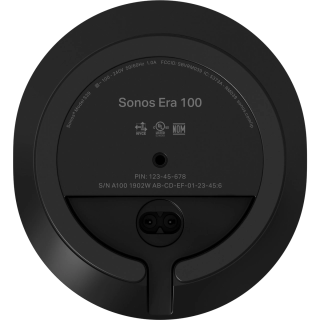 Sonos Era 100 Pair - Black - with Surface Mounts