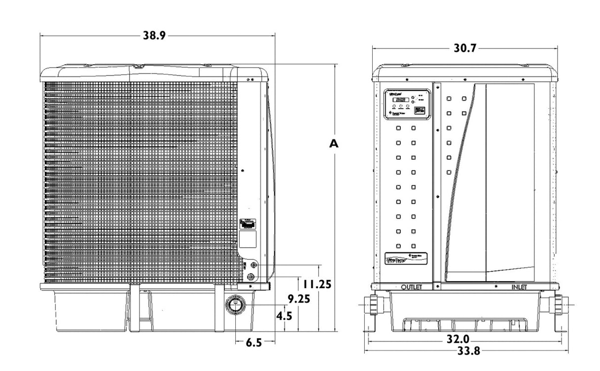 Pentair UltraTemp Heat Pump 110 000 BTU