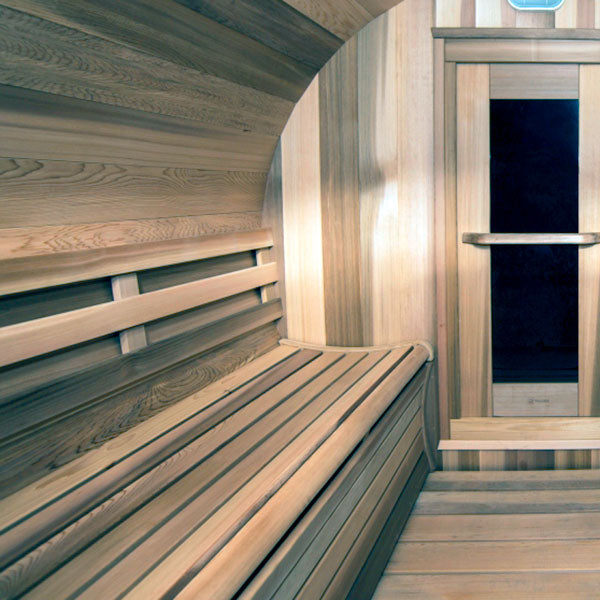 Dundalk- 6'x8' Barrel Sauna - Clear Cedar