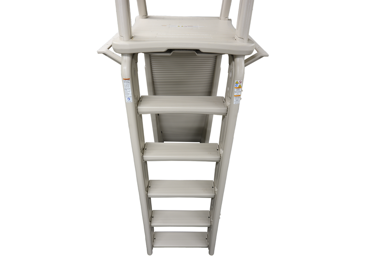 Confer Plastics 7200 Roll-Guard A-Frame Safety Aboveground Curve pool ladder