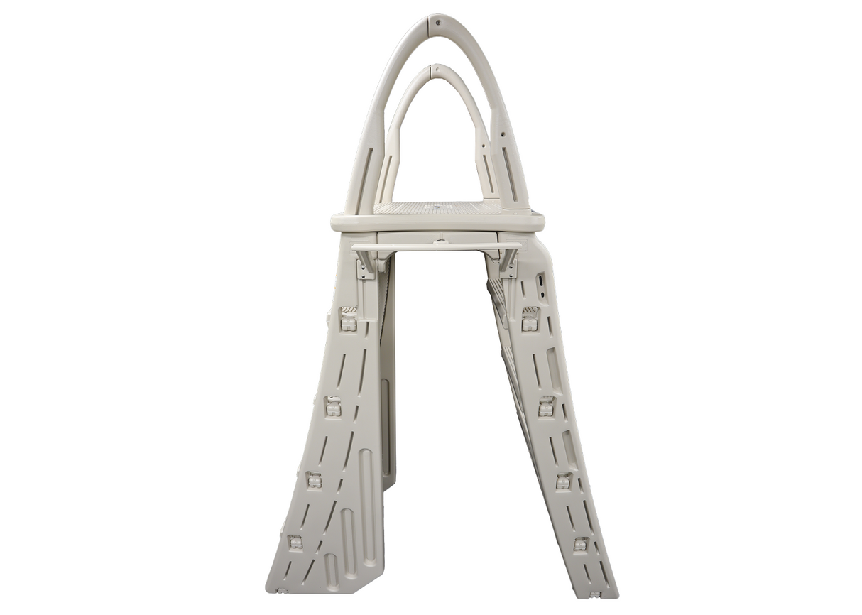 Confer Plastics 7200 Roll-Guard A-Frame Safety Aboveground Curve pool ladder