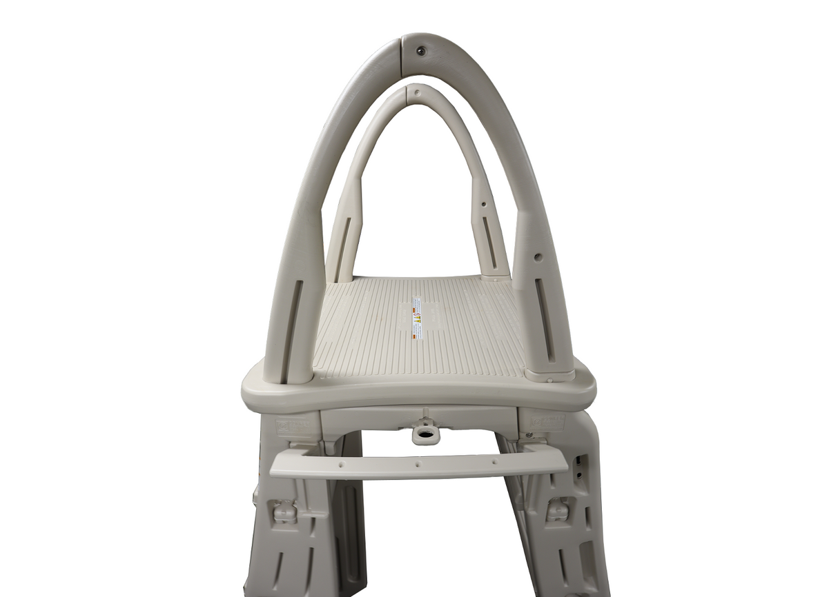 Confer Plastics 7200 Roll-Guard A-Frame Safety Aboveground Curve pool ladder