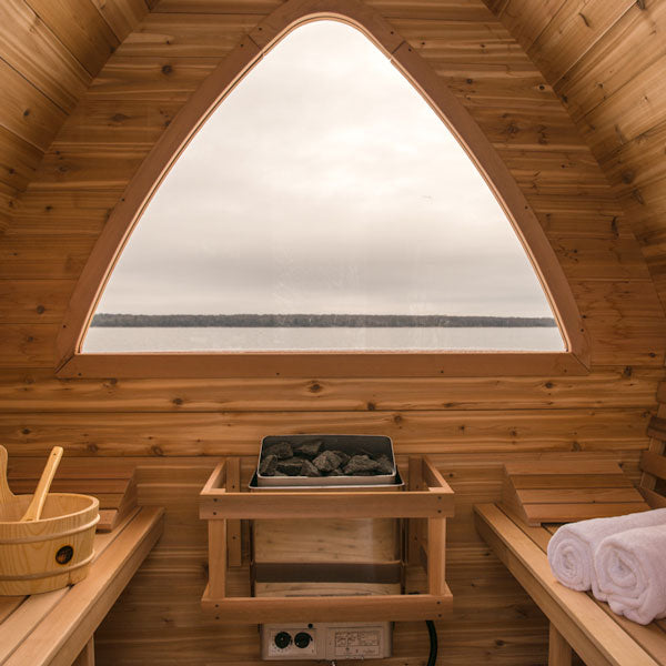 Dundalk 8x8 POD Sauna - Knotty Cedar