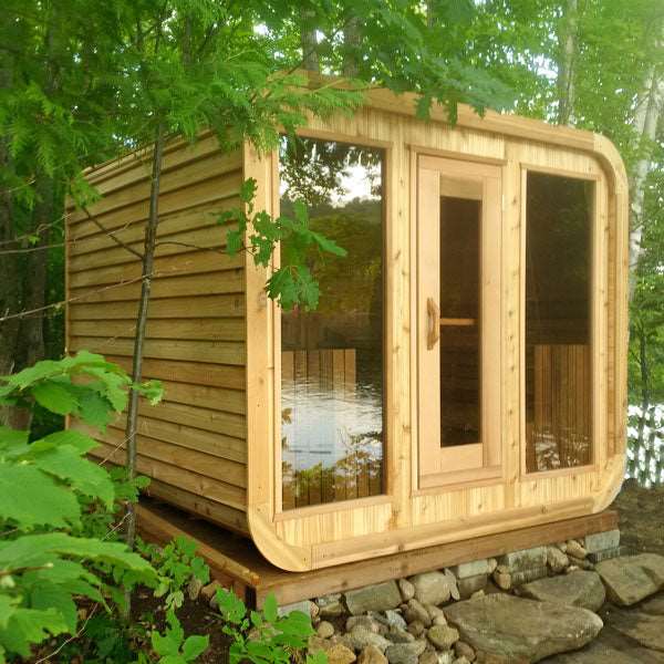 Dundalk 8'x8' (244x244cm) Luna Sauna - Knotty Cedar