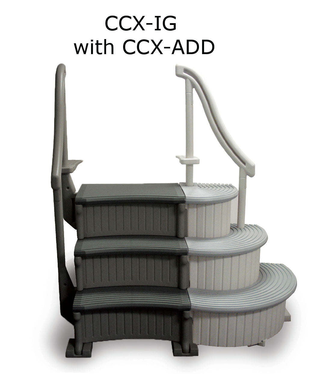 Confer Plastics CCX-AG Confer Curve Add-On Piece (for use with both CCX-AG & CCX-IG Drop-In Steps)