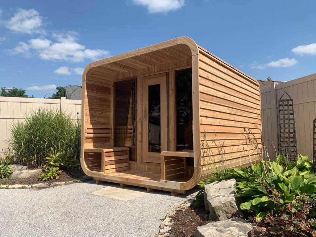 Dundalk 8'x8' (244x244cm) Luna Sauna - Knotty Cedar