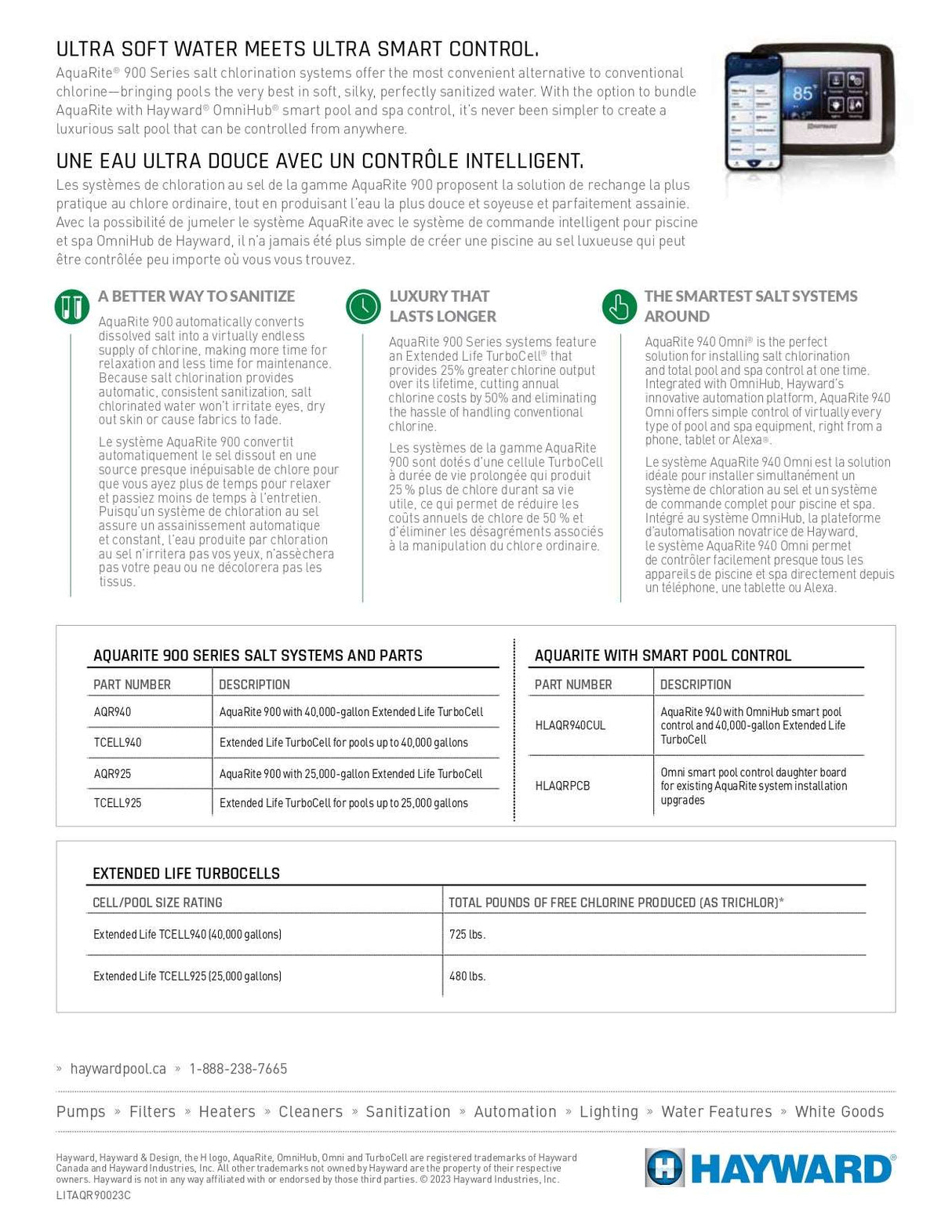 AquaRite 900 w/40,000 gallon Extended Life TurboCell