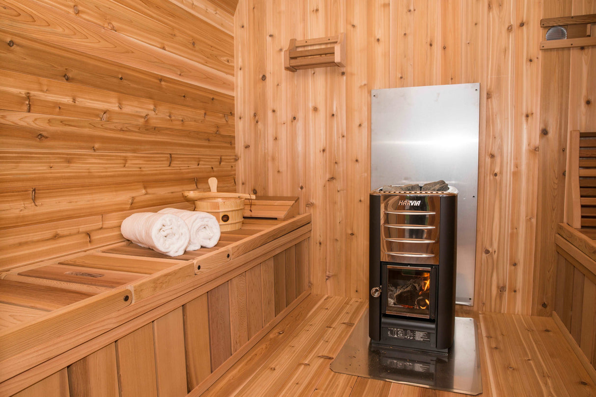 Dundalk 8'x8' (244x244cm) Luna Sauna - Knotty Cedar