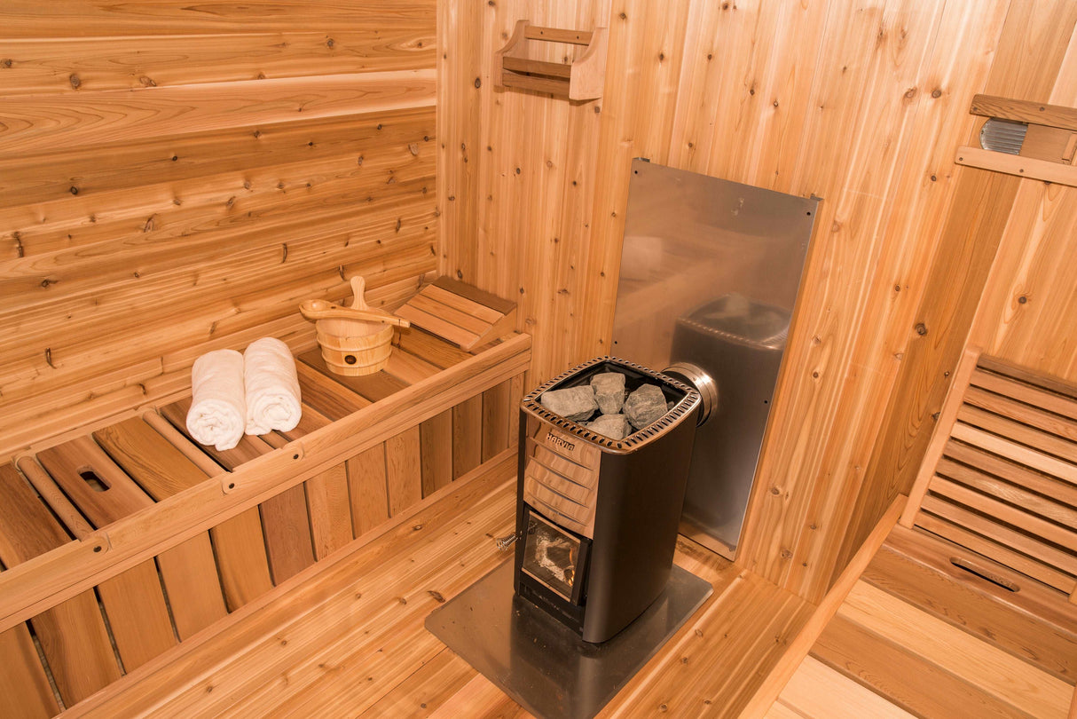 Dundalk 8'x8' (244x244cm) Luna Sauna - Knotty Cedar