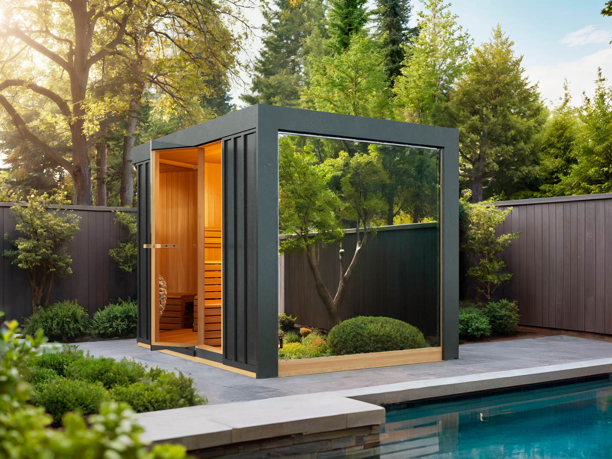Pure Cube Neptune Sauna- Knotty Red Cedar