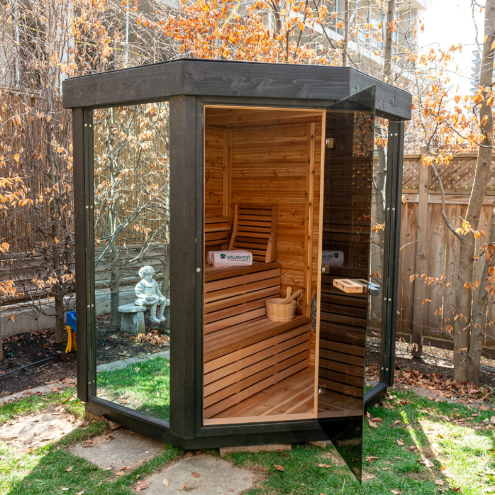 Pure Cube Trinity Sauna- Knotty Red Cedar