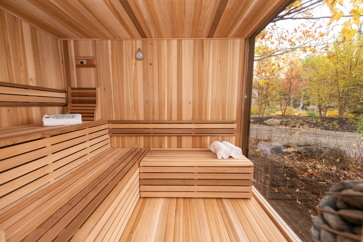 Pure Cube Neptune Sauna- Knotty Red Cedar