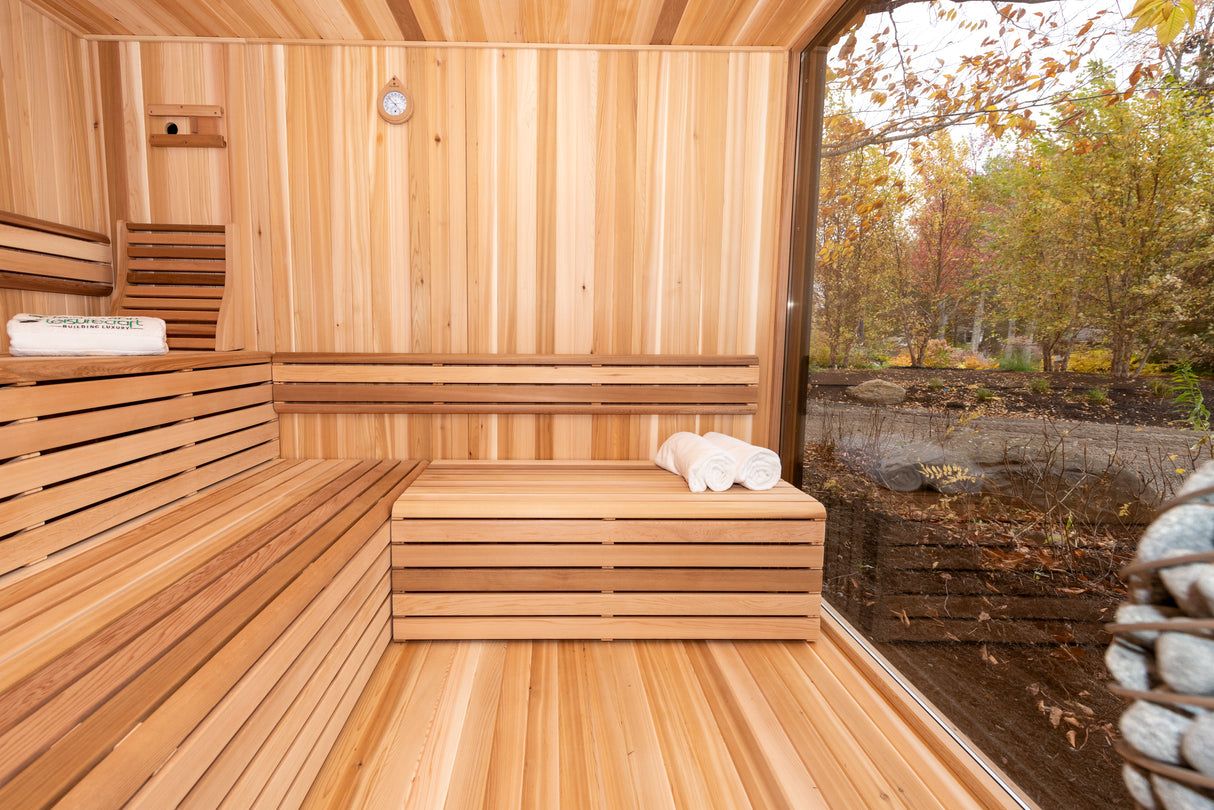 Pure Cube Neptune Sauna- Knotty Red Cedar
