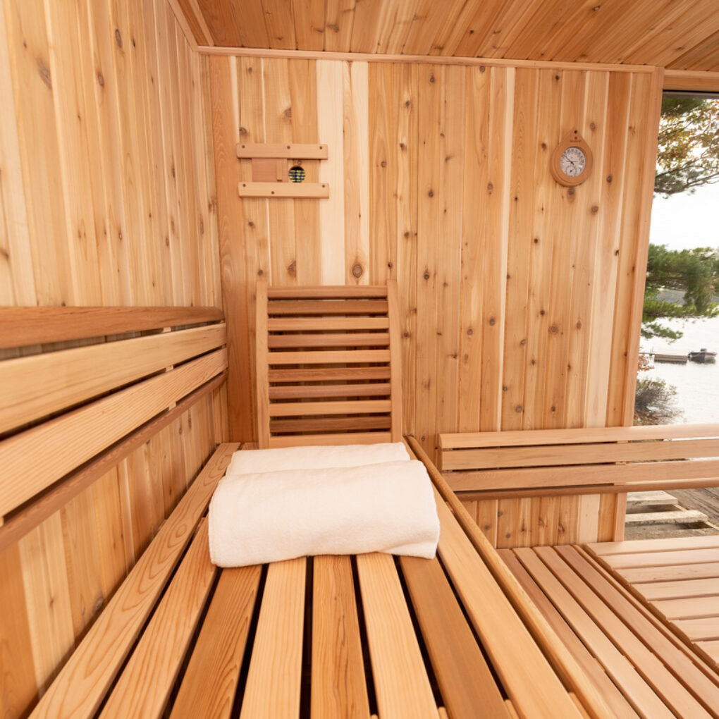 Pure Cube Orion Sauna- Knotty Red Cedar