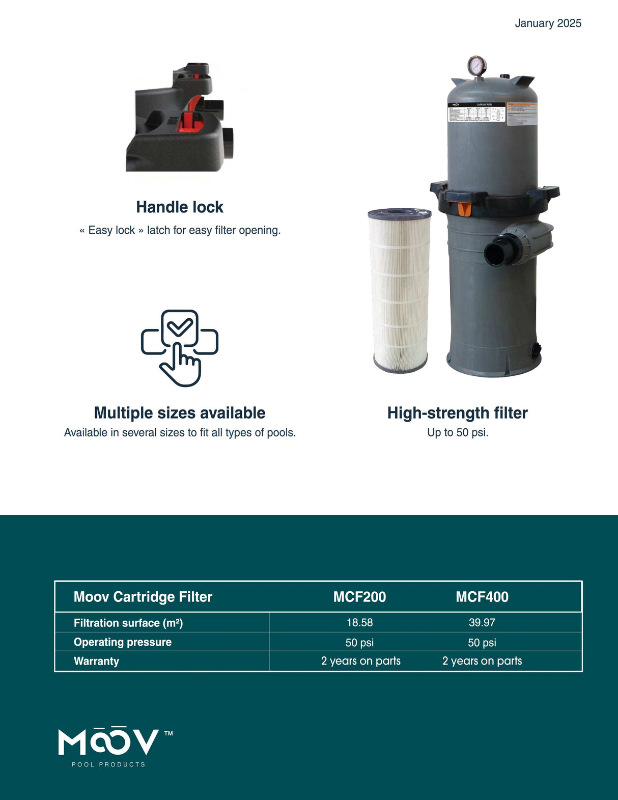 Moov 530 Sq Ft Cartridge Filter