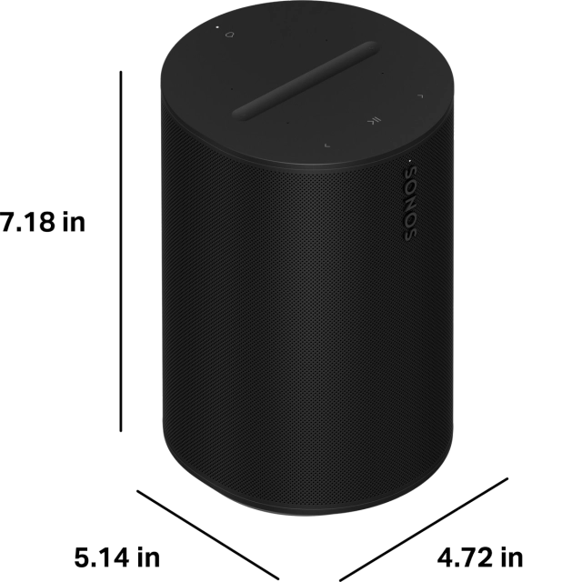 Sonos Era 100 Pair - Black - with Surface Mounts