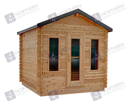 8' Red Cedar Classic Cabin Sauna