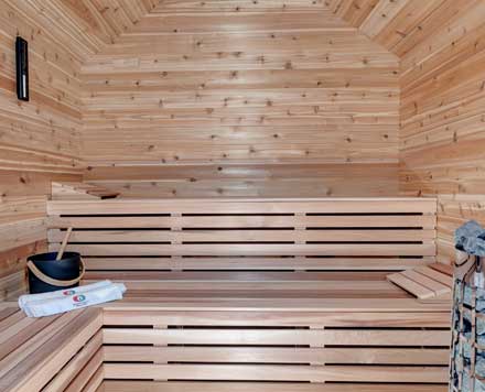 8' Red Cedar Classic Cabin Sauna