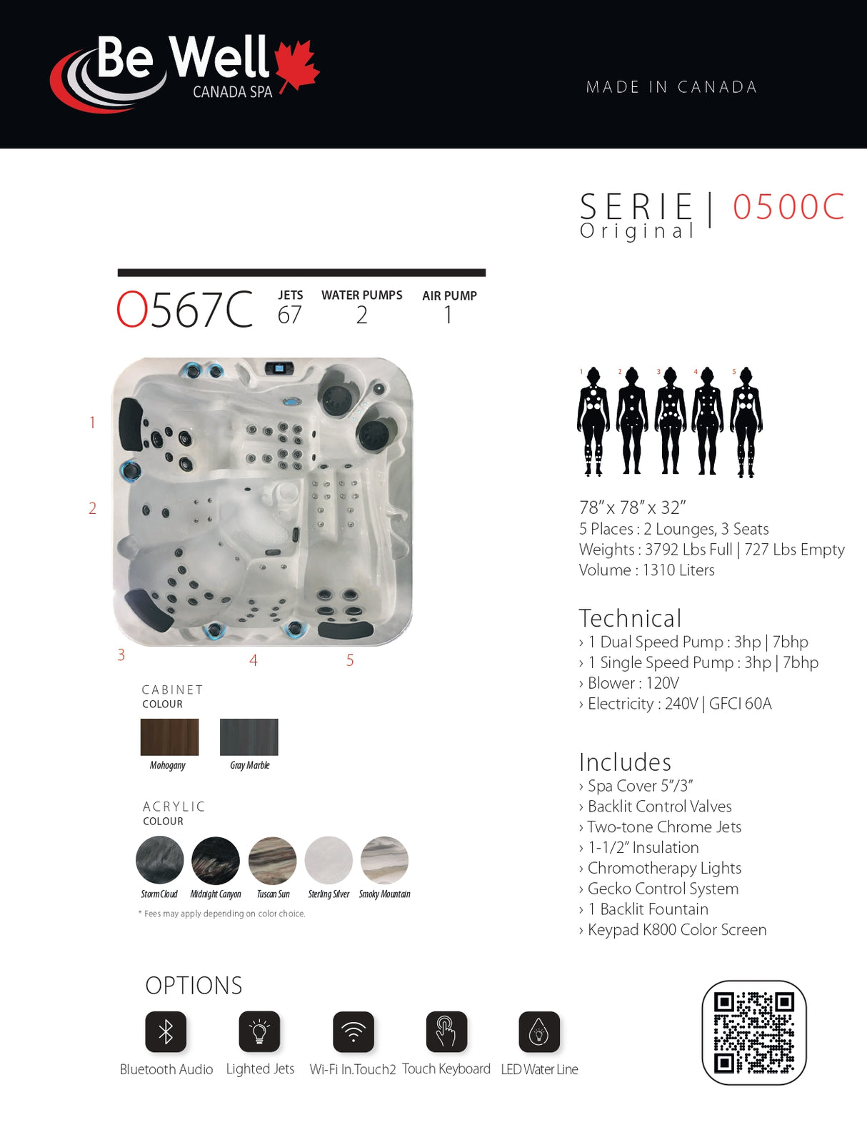 O567C Original Series Hot Tub