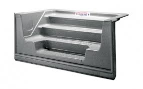 Performance 4 Tread 6' Straight Grey Granite Step
