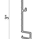 6" Radius Corner Double Track White Coping