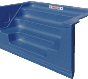 Performance Cantilever 4 Tread 6' Straight Blue Granite Step