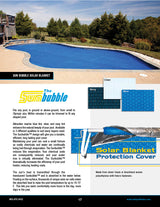 Sun Bubble 16' x 32' Rectangle Solar Blanket (3 Year)