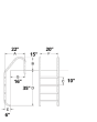 3 Tread Resin Salt Water Pool Ladder