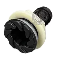 Ozone Fitting Swirl with Silicone Gasket -Dark Silver Glitter