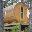 Dundalk 6'x7' (214cm) Barrel Sauna - Clear Cedar