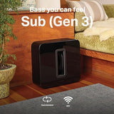 Sonos Sub (Gen 4) - The Wireless subwoofer for deep bass - Black
