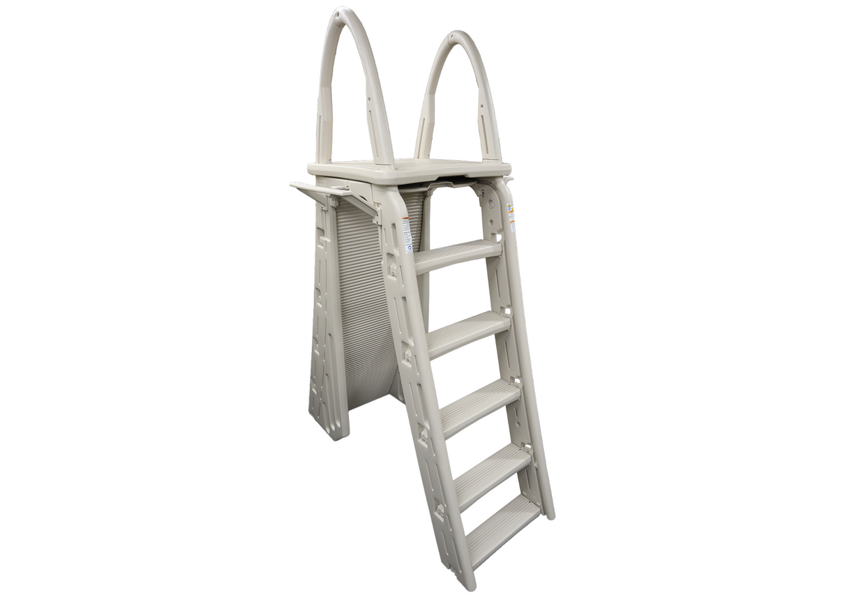 Confer Plastics 7200 Roll-Guard A-Frame Safety Aboveground Curve pool ladder
