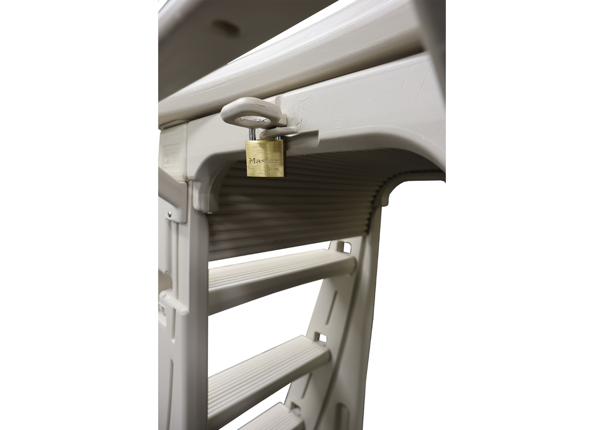 Confer Plastics 7200 Roll-Guard A-Frame Safety Aboveground Curve pool ladder
