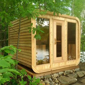 Dundalk 8'x8' (244x244cm) Luna Sauna - Knotty Cedar