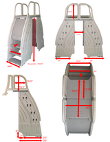 Confer Plastics 9300 Modular Step System Aboveground pool ladder
