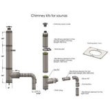 Narvi Chimney Set (Side Vent with Elbow)
