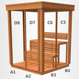 CU552 Outdoor Pure Cube Sauna
