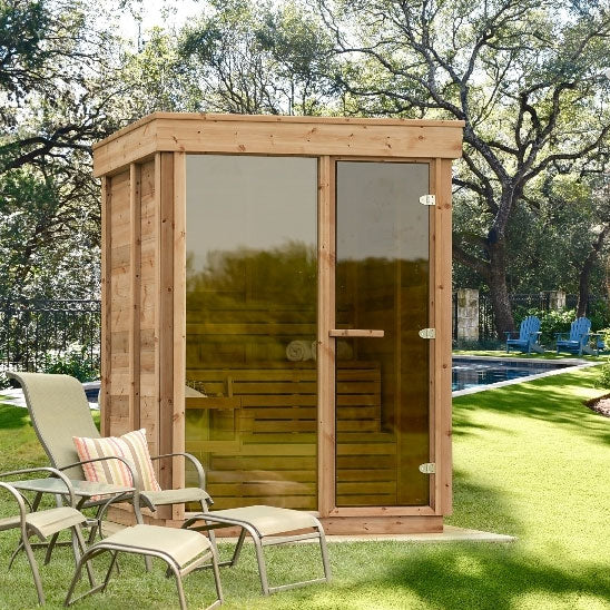 CU552 Outdoor Pure Cube Sauna
