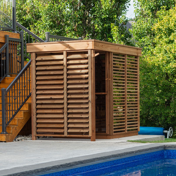 CU582D Outdoor Pure Cube Sauna
