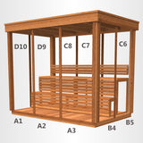 CU582 Outdoor Pure Cube Sauna
