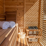 CU582 Outdoor Pure Cube Sauna
