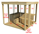 CU672P Outdoor Pure Cube Sauna with Porch
