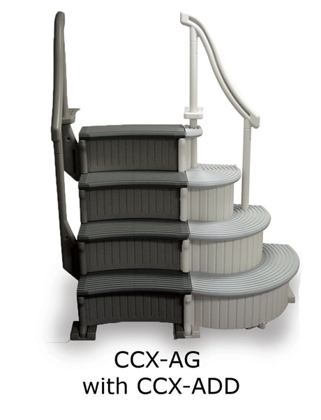 Confer Plastics CCX-AG Confer Curve Add-On Piece (for use with both CCX-AG & CCX-IG Drop-In Steps)
