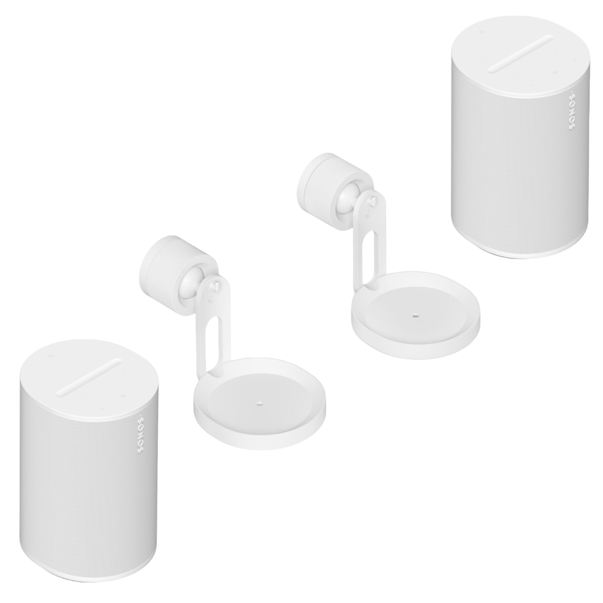 Sonos Era 100 Pro Pair - white - with Surface Mounts
