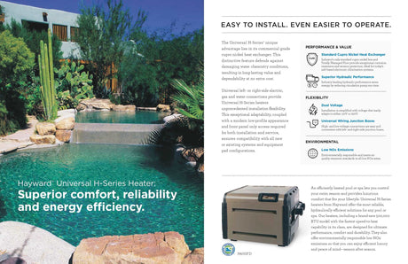 Hayward 400 000 BTU Natural Gas Pool Heater H400FDP