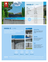 27' Havana Steel Above-Ground Pool Kit
