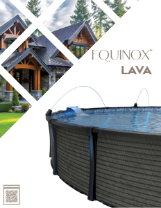 12' x 24' Oval Carvin LAVA Above-Ground Pool Kit