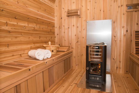 Dundalk 8'x8' (244x244cm) Luna Sauna - Knotty Cedar