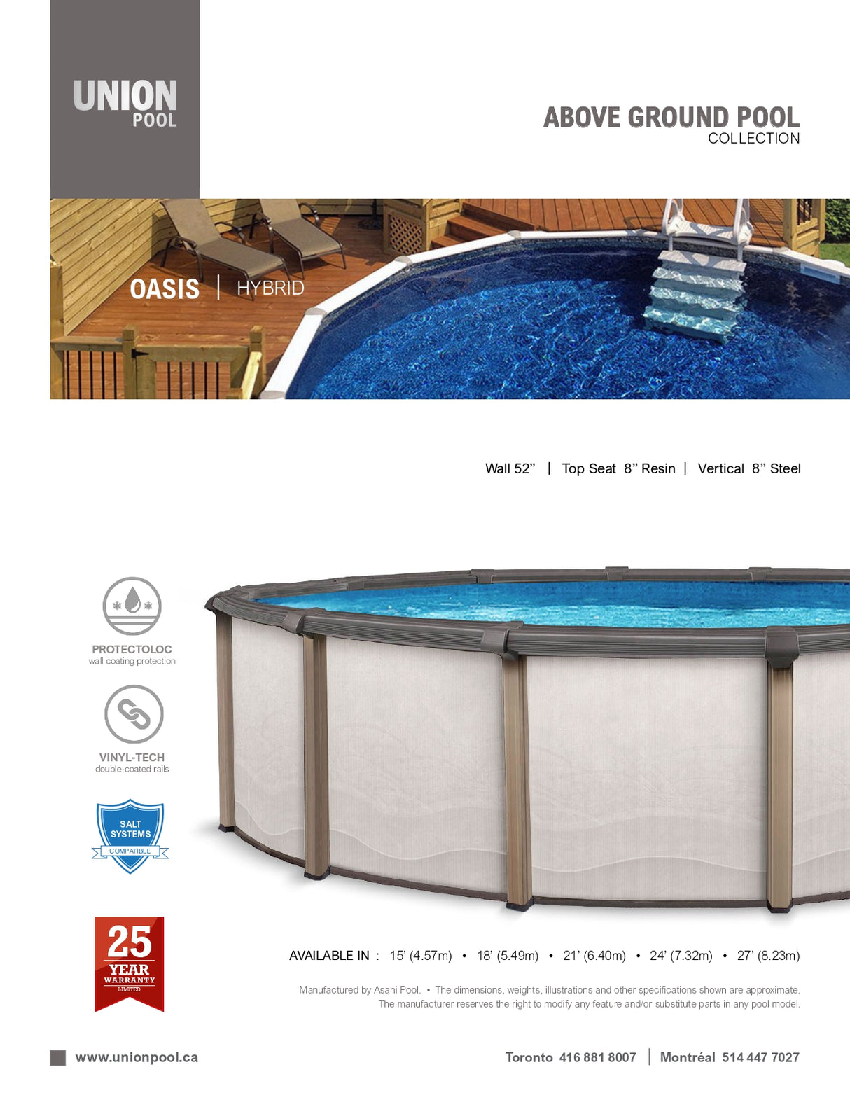 27' Oasis Resin Above-Ground Pool Kit
