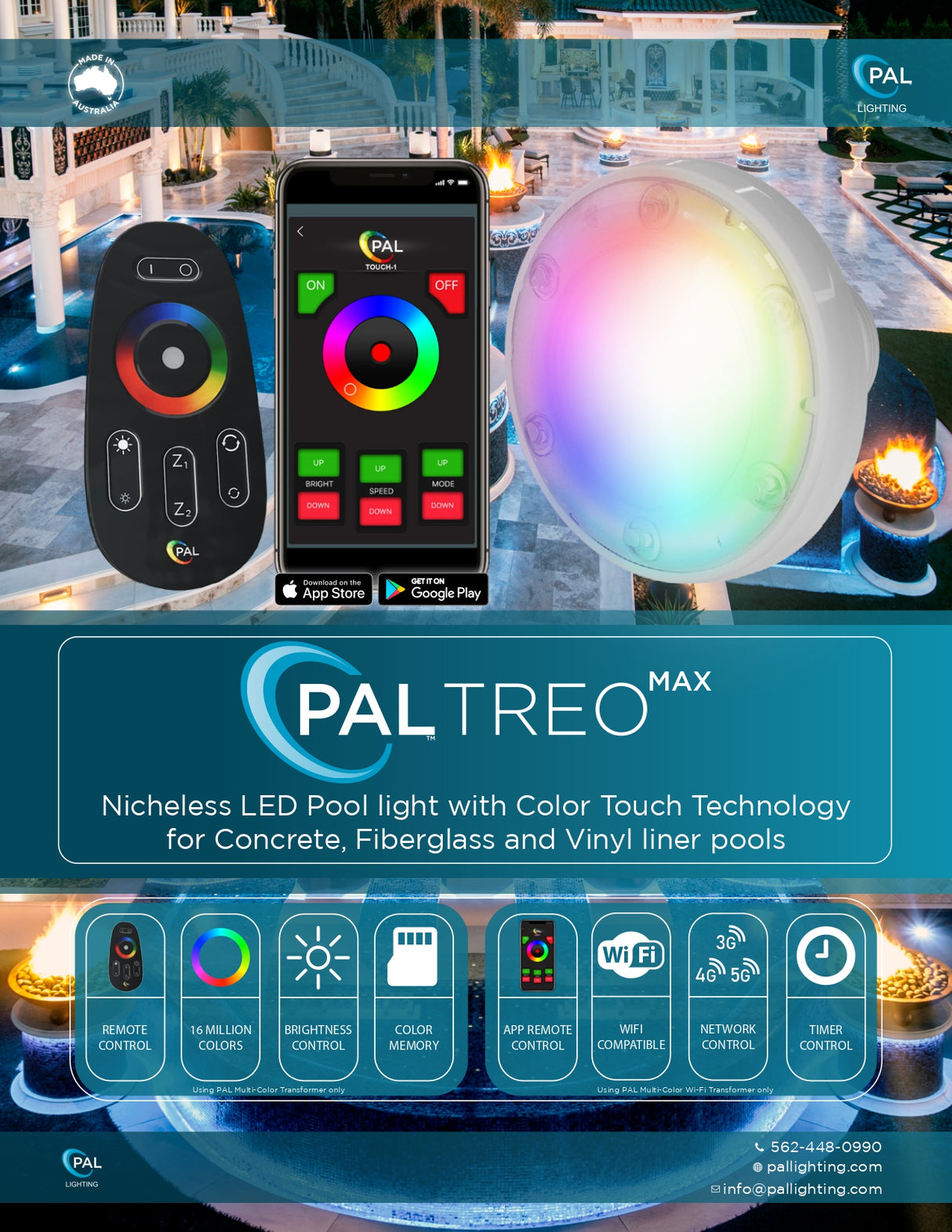 PAL Treo Max Plus with 80' Cable, Single Light